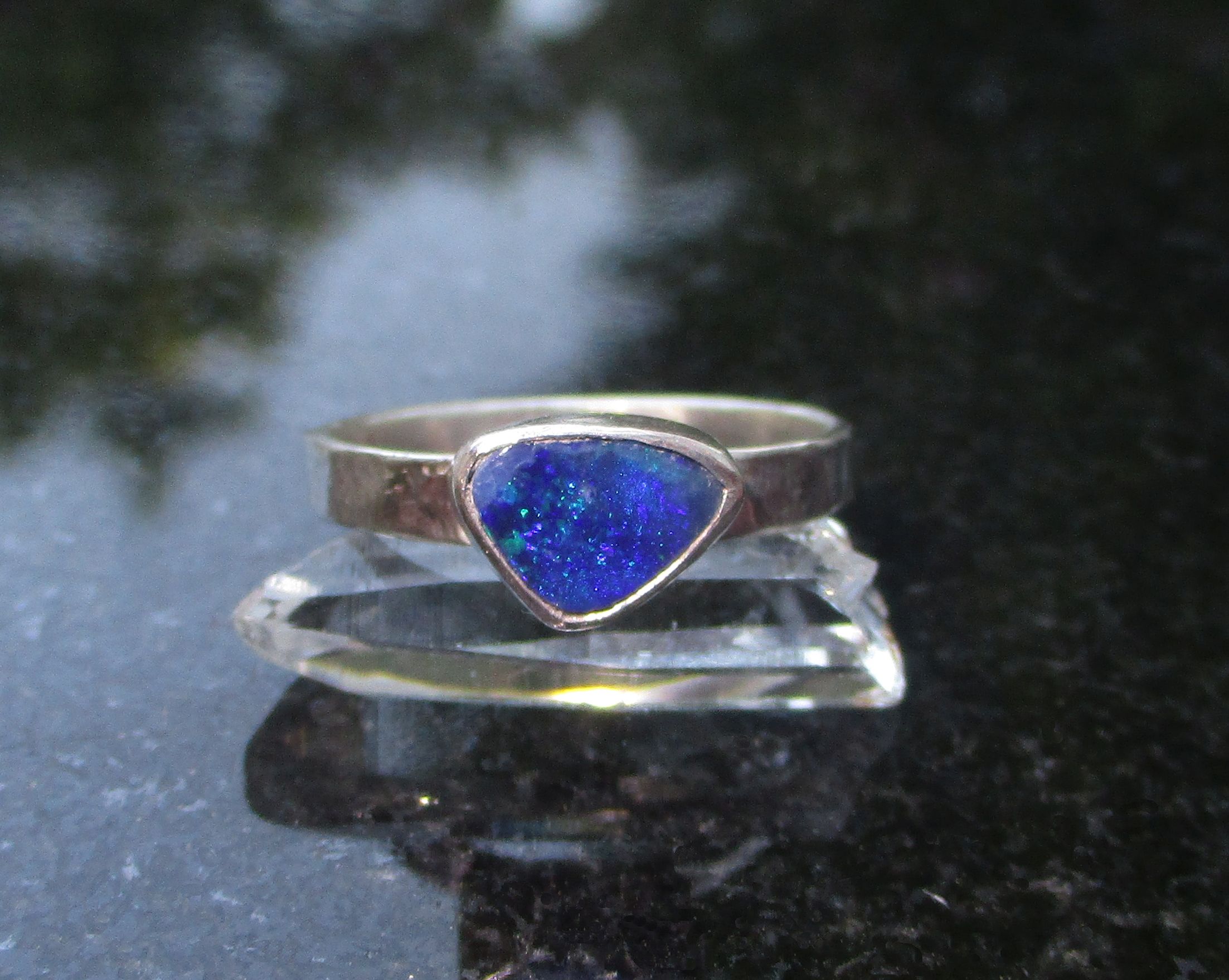 2024 Blue Opal Ring size 7