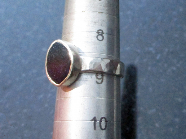 Handmade Andamooka Matrix Opal Ring 925 Sterling Silver Black Matrix Opal Size 8