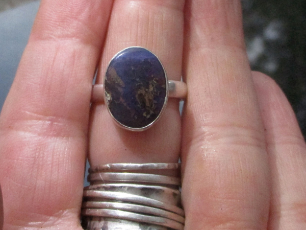 Handmade Boulder Opal Ring 925 Sterling Silver Handmade with Australian Opal Siz