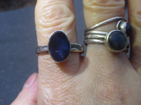 Handmade Boulder Opal Ring Size 8 Sterling Silver Natural Australian Opal in Mat