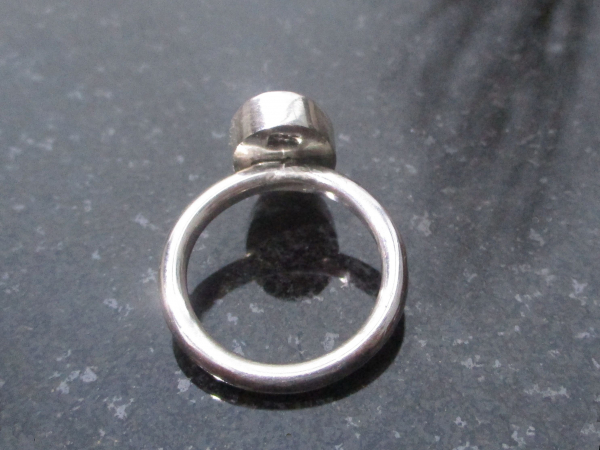 Opal Silver Ring Handmade with Mexican Cantera Opal in Matrix 925 Sterling Silve