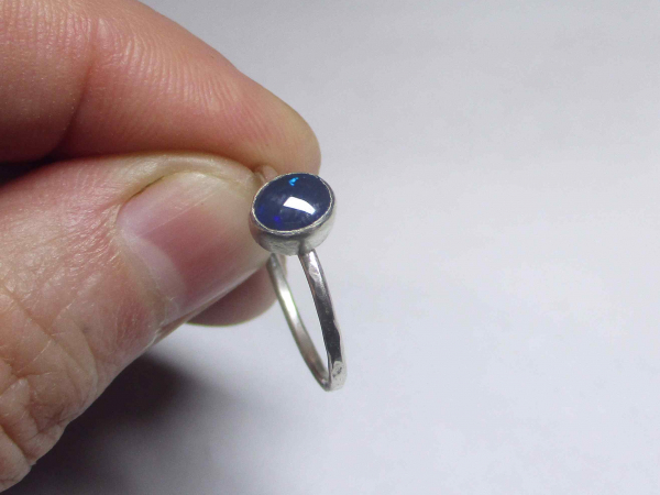 Australian Opal Silver Ring 925 Sterling Silver Size 6 HandmadeRings for Women