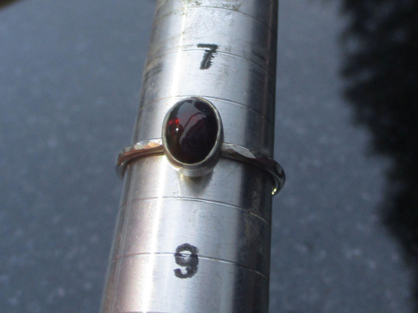 Black Opal Ring 925 Sterling Silver Size 8 Stacking, Rings for Women Ethiopian B