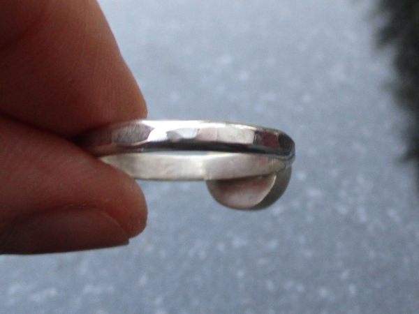 Handmade Turquoise Silver Ring US Size 7 Natural Tibetan Turquoise Gemstone Dece