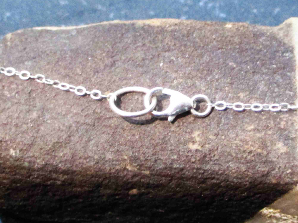 Handmade Silver Nugget Necklace Silver Pendant Recycled 925 Sterling Silver Diam