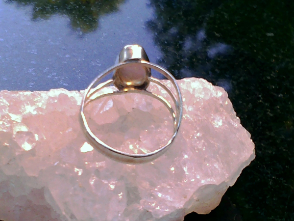 Oregon Sunstone Ring 925 Sterling Silver Schiller Handmade Crystal Rings for Wom