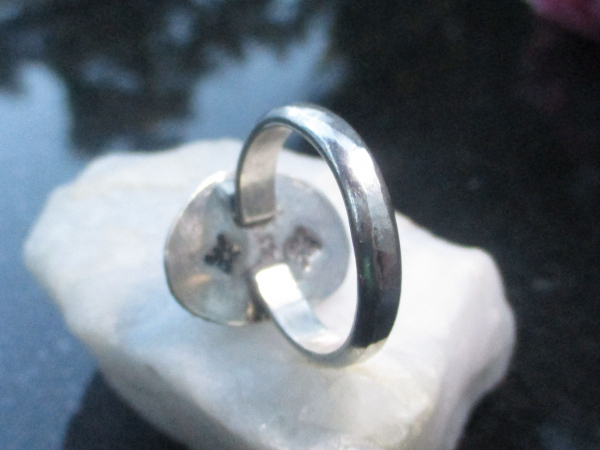 Labradorite Ring 925 Sterling Silver Statement Ring Size 9 with Freeform Faceted