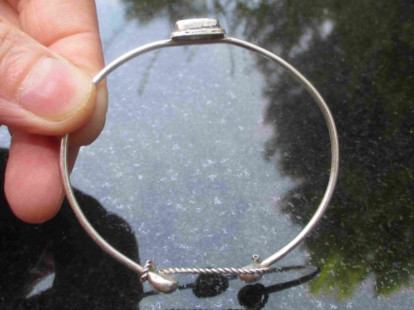 Boulder Opal Bracelet Handmade 925 Sterling Silver Jewelry for Women Adjustable