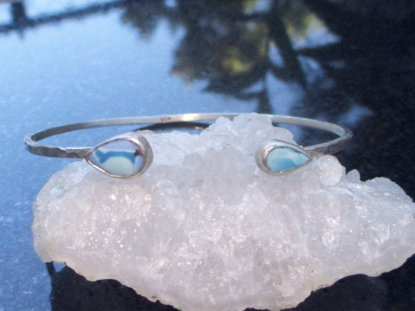 Turquoise Bracelet, Sterling Silver, Bangle, Cuff, Natural Turquoise, Handmade,