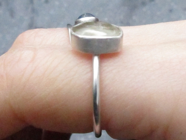 Oregon Sunstone Ring Size 7 in Sterling Silver Oregon Gift Natural Clear Gemston