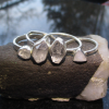 Handmade Herkimer Diamond Ring Size 8 Set in 925 Sterling Silver Natural Herkime