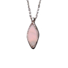 Handmade Moonstone Sterling Silver Necklace with Pink Moonstone Pendant