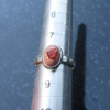 Fire Opal Ring 925 Sterling Silver Mexican Opal Red Stone Size 8 Matrix Boulder