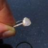 Handmade Triangle Moonstone Stacking Ring Size 6 Sterling Silver Minimalist