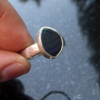 Handmade Andamooka Matrix Opal Ring 925 Sterling Silver Black Matrix Opal Size 8
