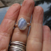 Blue Lace Agate Ring 925 Sterling Silver Size 6.5 Natural Agate Gemstone Handmade Rings for Women Blue Lace Agate Ring 925 Sterling Silver Size 6.5 Natural Agate Gemstone Handmad