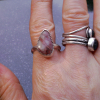 Handmade Jasper Ring in Sterliing Silver, Size 7.5 Mescalero Jasper Rings for Wo