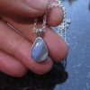 Handmade Boulder Opal Necklace with Natural Australian Opal Pendant October Birt