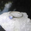 Opal Silver Ring Handmade with 925 Sterling Silver and Australian Boulder Opal