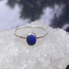 Australian Opal Silver Ring 925 Sterling Silver Size 6 HandmadeRings for Women