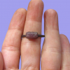 Ruby Crystal Ring Copper Electroformed Ring Raw Stone July Birthstone Size 8 Bar
