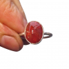 Handmade Red Cantera Opal RIng 925 Sterling Silver Natural Mexican Opal Size 6.5