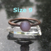 Grape Agate Ring Raw Grape Agate Ring Copper and Agate Jewelry Raw Stone Rough G