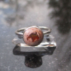 Opal Ring 925 Sterling Silver Size 6 Natural Mexican Opal Cantera Opal in Matrix Handmade Rings for Women Opal Ring 925 Sterling Silver Size 6 Natural Mexican Opal Cantera Opal in Matrix