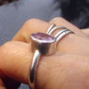 Handmade Amethyst Ring: Sterling Silver, Statement, Purple Gemstone Ring