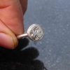 Moon Silver Ring Handmade Silver Nugget Stackable Ring Size 6.5 Moon Silver Ring Handmade Silver Nugget Stackable Ring Size 6.5