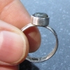 Labradorite Ring Size 6 Set in Sterling Silver with Round Labradorite Gemstone a
