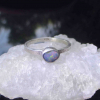 Opal Silver Ring Handmade with 925 Sterling Silver and Australian Boulder Opal