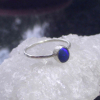 Australian Opal Silver Ring 925 Sterling Silver Size 6 HandmadeRings for Women