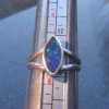 Handmade Opal Ring Sterling Silver Rings for Women Size 7.5 Natural Australian O