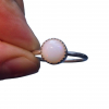 Handmade Opal Stacking Ring 925 Sterling Silver Size 7 October Birthstone