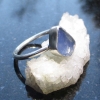 Oregon Blue Opal Silver Ring Size 6 October Birthstone Natural Crystal Raw Stone