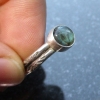 Labradorite Ring Size 6 Set in Sterling Silver with Round Blue Flash Labradorite