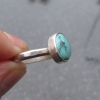Handmade Turquoise Sterling Silver Stacking Ring in Size 7 December Birthstone G