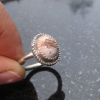 Opal Silver Ring Handmade with Mexican Cantera Opal in Matrix 925 Sterling Silve