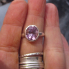Handmade Amethyst Ring: Sterling Silver, Statement, Purple Gemstone Ring
