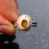 Handmade Cantera Opal Ring 925 Sterling Silver Size 7 Natural Opal from Mexico B