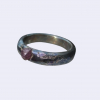 Handmade Ruby Crystal Ring Cast in 925 Sterling Silver Size 8 1/4 Ring with Textured Oxidized Finish Handmade Ruby Crystal Ring Cast in 925 Sterling Silver Size 8 1/4 Ring with Text
