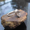 Handmade Herkimer Diamond Ring Size 6 Set in 925 Sterling Silver Natural Herkime