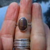 Boulder Opal Ring Sterling Silver Size 7 Handmade with Natural Australian Opal i