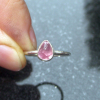 Handmade Pink Tourmaline Ring 925 Sterling Silver Size 6 Stacking Rings Silver R