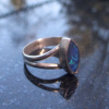 Handmade Opal Ring Sterling Silver Rings for Women Size 7.5 Natural Australian O
