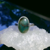 Handmade Opal Ring 925 Sterling Silver Indonesian Opalized Wood Size 7