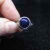Handmade Blue Goldstone Ring Size 6.5 Set in 925 Sterling Silver Galaxy Ring wit