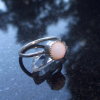 Handmade Opal Stacking Ring 925 Sterling Silver Size 7 October Birthstone