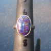 Handmade Mojave Turquoise Ring 925 Sterling Silver Rings for Women Size 7